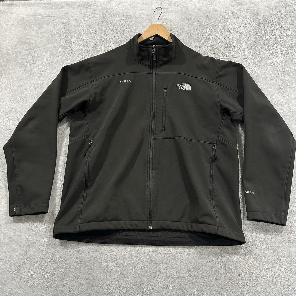 The North Face Jacket Men's XL Black Full Zip TNF Apex Gorpcore Softshell Hiking